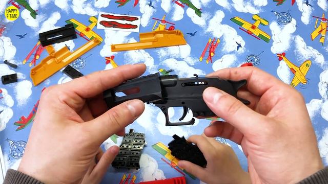 ИГРУШЕЧНЫЙ ПИСТОЛЕТ из ЛЕГО который СТРЕЛЯЕТ - TOY PISTOL from LEGO who shoots Happy time смотреть онлайн