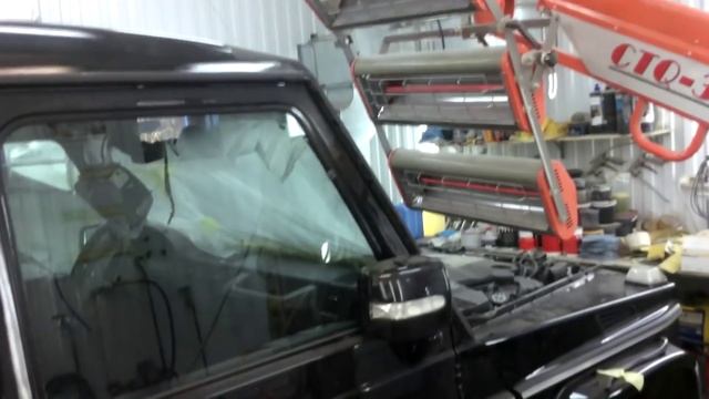 Мерседес Гелендваген g-class W463 AMG Покраска,Удаление коррозии,Реставрация переднего бампера. смотреть онлайн