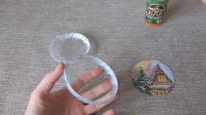 Делаем елочный шар из пластиковой заготовки/новогодний декор своими руками/Christmas Decor