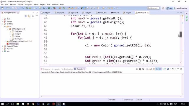 Sıfırdan Java 63 - Gri Tonlama, RGB'ye göre Sınırlama смотреть онлайн