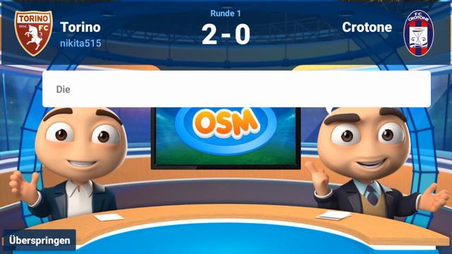 OSM Torino VS Crotone 1/43 смотреть онлайн