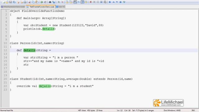 Override a Function with a Field in Scala смотреть онлайн