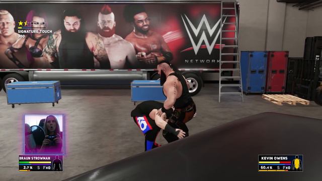 Braun Strowman vs Kevin Owens Backstage WWE 2K18 смотреть онлайн
