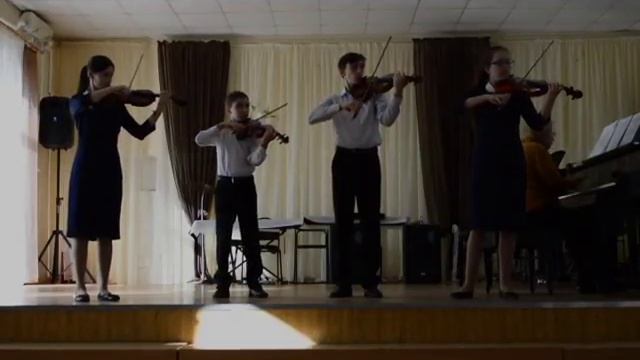 Ансамбль скрипачей «Каприс» ДМШ №1 им. Г.В.Свиридова. (г. Кропоткин) смотреть онлайн