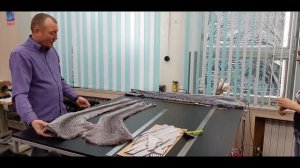 Шикарная шуба из норки блекглама в роспуск