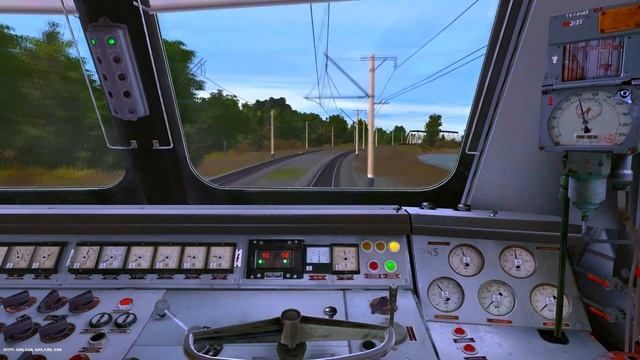 Поездка на ЧС8-042 с пассажирским поездом. смотреть онлайн