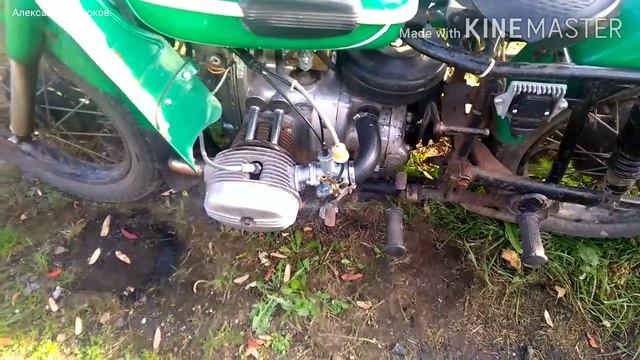 Мотоцикл Урал на PZ - 30 из коробки, без регулировок.