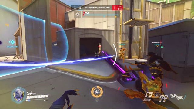 Играем в Overwatch! Рейтинг на хилах! смотреть онлайн
