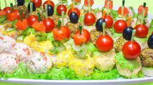 Закуски на праздничный стол - 3 вкусных рецепта!