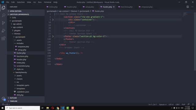 #5 - WP Dev - Tạo file header.php và footer.php | WordPress Development смотреть онлайн