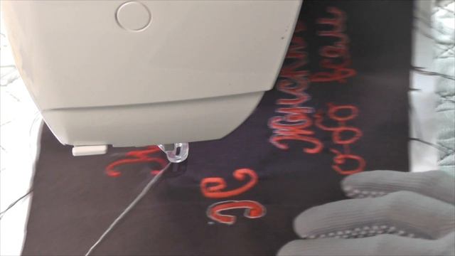 Как вышить надпись | Как вышить буквы | На простой швейной машинке смотреть онлайн