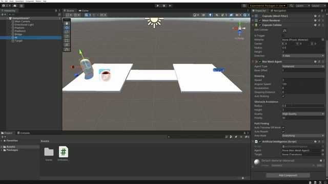How to Create and Use Dynamic Navmesh in Unity (Bake at runtime) смотреть онлайн