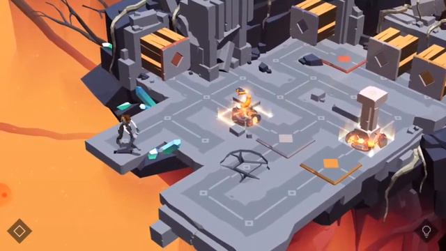 Lara Croft GO-Глава 6 Огненная Пещера( часть 1)