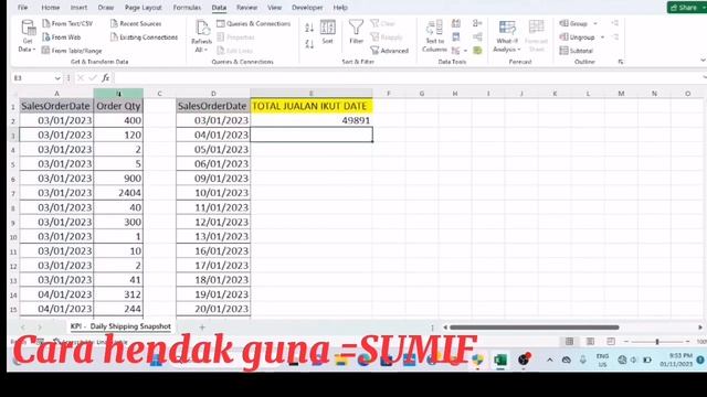 =SUMIF PART 1 CARA GUNA(EXCEL 365) смотреть онлайн