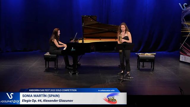 ANDORRA SAX FEST 2023: Sonia Martin (Spain) plays Elegie Op. 44, Alexander Glazunov смотреть онлайн