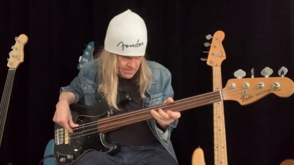 Tony Franklin - Exploring my 1977 Firm Fretless with low B, E, A, D tuning.