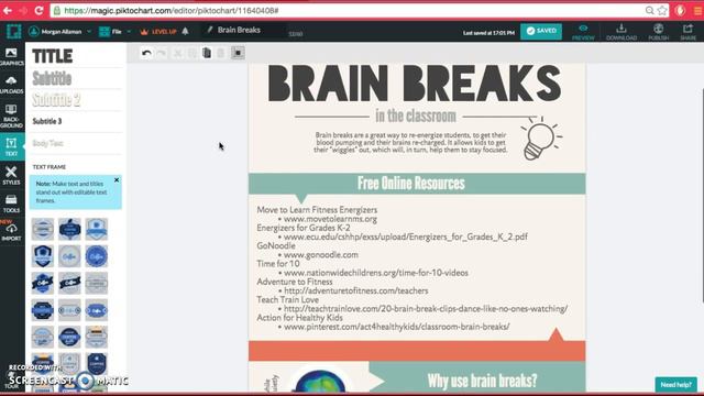 Brain break Infographic смотреть онлайн