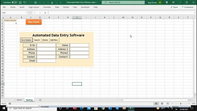 Advance Data Entry Form Part-2 | How to Save, Update, Search and Delete in Dynamic Userform смотреть онлайн