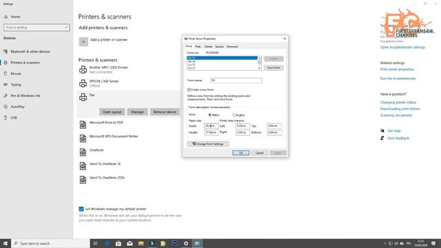 Menambah Ukuran Kertas F4 Pada Windows 10 смотреть онлайн