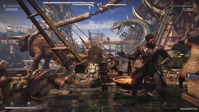 Mortal Kombat X - Kenshi Vs. Goro (VERY HARD) смотреть онлайн