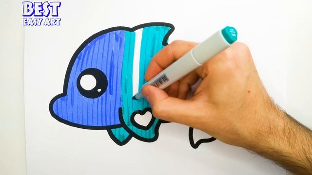 Baby Dolphin Drawing, Painting & Coloring For Kids and Toddlers_ Child Art смотреть онлайн