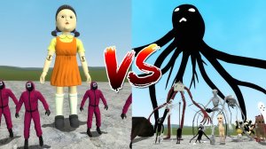 ИГРА В КАЛЬМАРА против МОНСТРОВ ТРЕВОРА ХЕНДЕРСОНА в майнкрафт! Битва SQUID GAME VS TREVOR HENDERSON