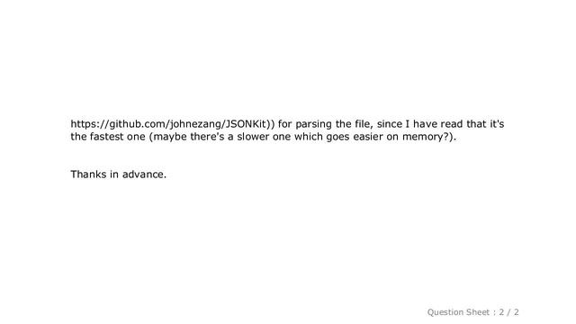 iOS : iPad - Parsing an extremely huge json - File (between 50 and 100 mb) смотреть онлайн