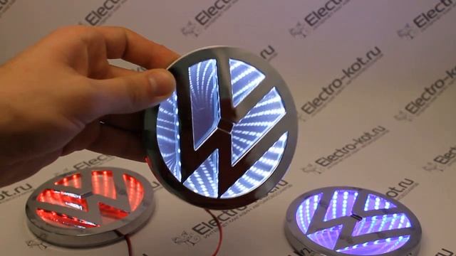 3D логотипы с подсветкой Фольксваген смотреть онлайн