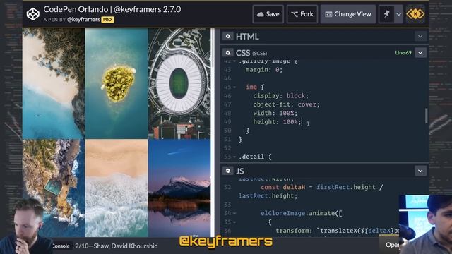 FLIP Image Grid Gallery Transition | ? Magnified Masonry | @keyframers 2.7.0 Live @ CodePen Orlando смотреть онлайн