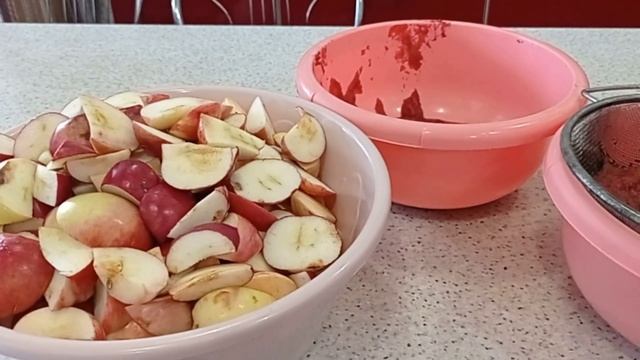 Закатываю на зиму яблочно - вишневый сок .Сушу вкусную пастилу / Мама Гуля / смотреть онлайн