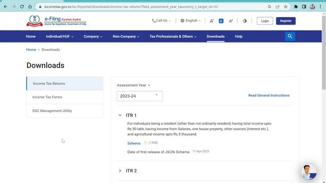 ITR Filing for AY 2023-24 | ITR Updates | ITR JSON Schema смотреть онлайн