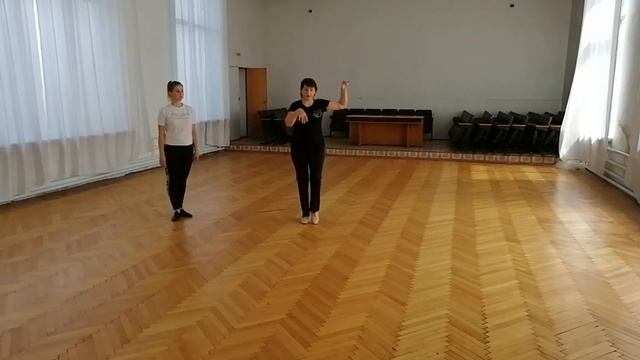 РИЛИО.( РИЛЕ) Бальный танец. Обучение Разбор композиции. Вариант 2. смотреть онлайн