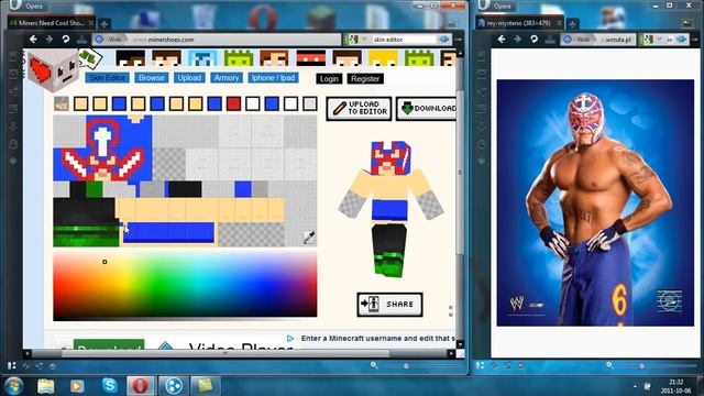 Official Minecraft 1.9 Rey Mysterio Skin смотреть онлайн