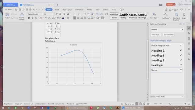 Graph making In WPS , DOCx file смотреть онлайн