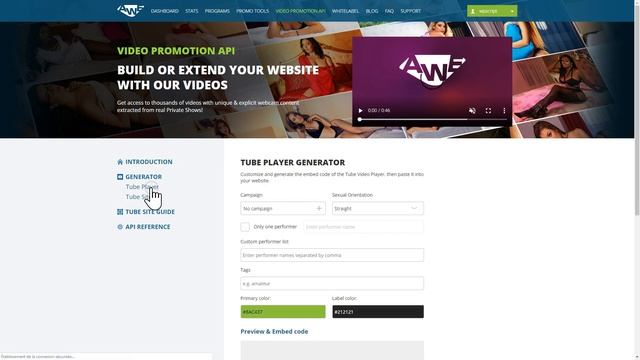 WPS LiveJasmin WordPress Plugin Configuration смотреть онлайн