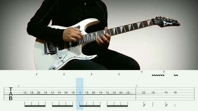 How to play | eden-Battle Beast(guitar solo with Tab lesson) смотреть онлайн