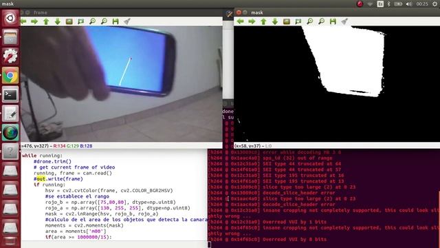 AR Drone 2.0 OpenCV смотреть онлайн