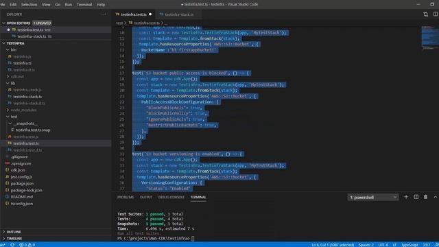 AWS CDK Typescript : Testing cdk application смотреть онлайн