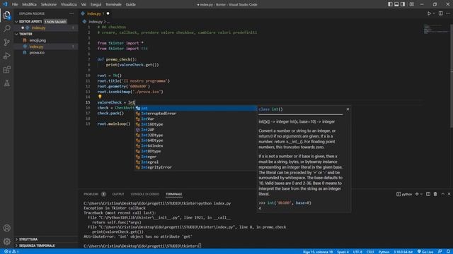 Le Checkbox (checkbutton widget) - Tkinter Python Tutorial Italiano 06 смотреть онлайн