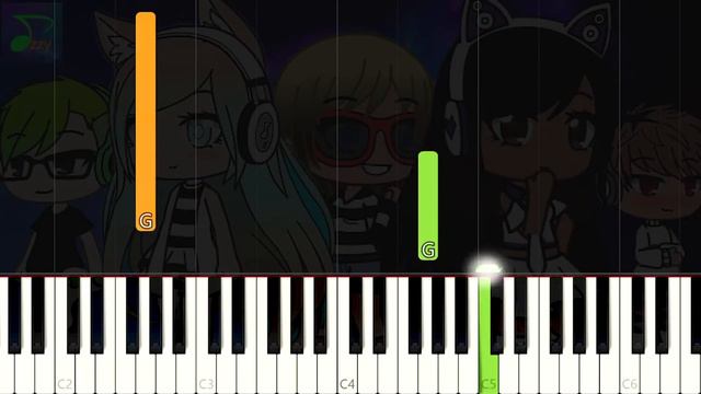 Gacha Life - Menu Theme | Easy Piano смотреть онлайн