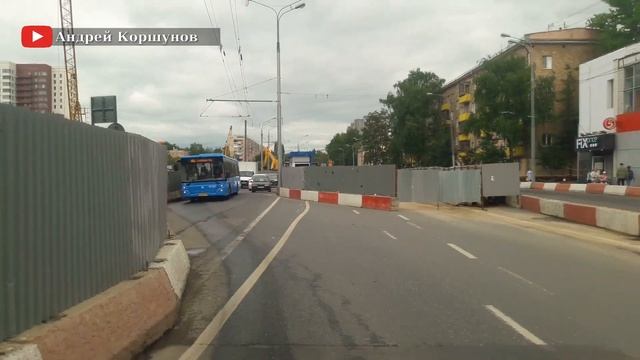 Троллейбус 20к Метро "Полежаевская" - Серебряный бор // 14 августа 2020 года // Андрей Коршунов смотреть онлайн