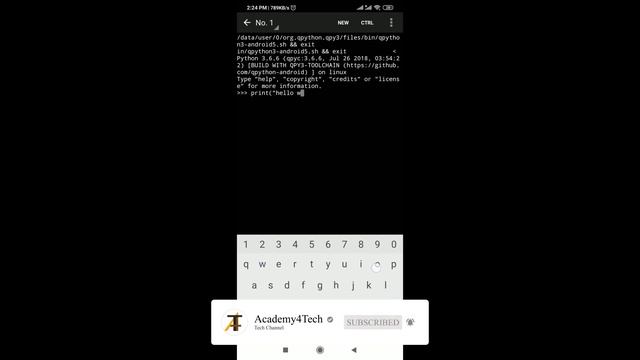 QPython 3L : Python for android. смотреть онлайн