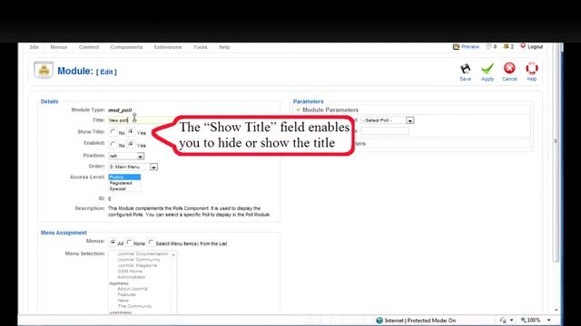 Perfect Designing - Joomla Tutorials: Creating Polls