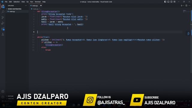 Pemula harus tau ini!, konsep matematika dengan python | program sederhana python смотреть онлайн