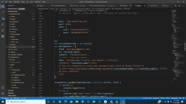 How to reset password in node in english | Forgot password in node and react | Password Reset Email смотреть онлайн