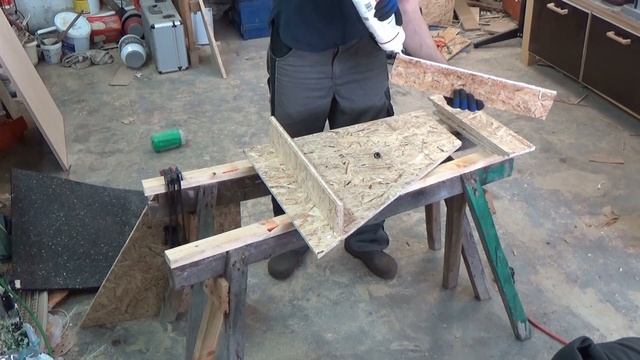 Plattenregal / Resteständer auf Europalette aus OSB Platten смотреть онлайн