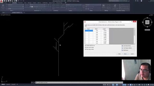 Extraer datos en AutoCAD, 2 de 2 cálculo de longitudes смотреть онлайн
