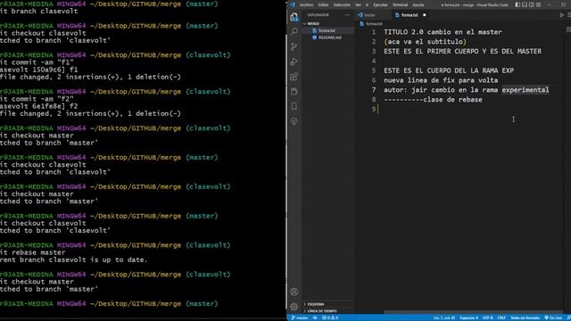 6.1 Git Rebase: Reorganizando tu historial de commits de manera eficiente смотреть онлайн