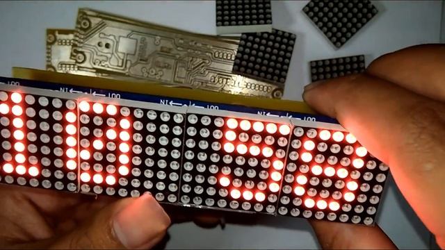 Digital Clock Arduino Dot Matrix 8x32 Max7219 With RTC DS3231