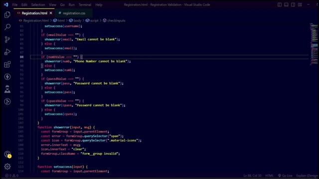 Form Validation HTML, CSS And JavaScript with Free Source Code || JavaScript Validation смотреть онлайн